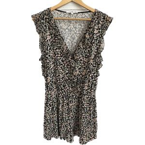 BCBG Generation | Floral Short Romper with Pockets | Size M